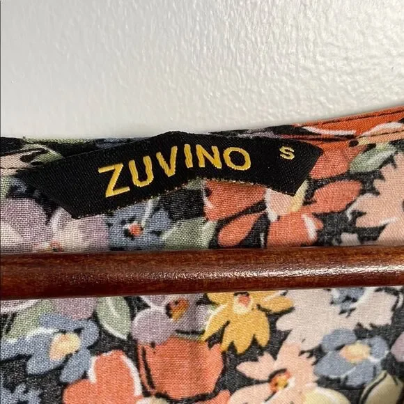 Floral Multicolor Fall Nursing Maxi Dress size S - Picture 2 of 8